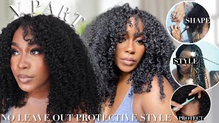 OMG Super Comfortable Fit V Part Wig Install  Protective Style  NO LEAVE OUT NEEDED  Junoda Hair [upl. by Akinek358]