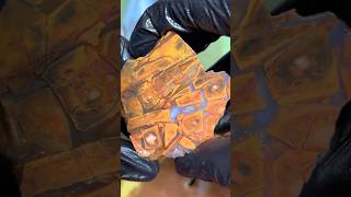 Cutting A Brecciated Jasper Agate [upl. by Harrak]