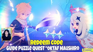 Buruan Redeem Code  Guide Quest quotOktaf Maushiroquot Genshin Impact [upl. by Dorreg]