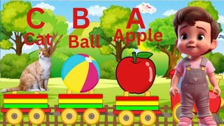 ABC Learn the Alphabet with Fun train  abc for kids  educational videos [upl. by Nylareg]