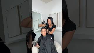 She asked me to have straight hair for life so I’m making it happen asmr hair straight [upl. by Alaehs]