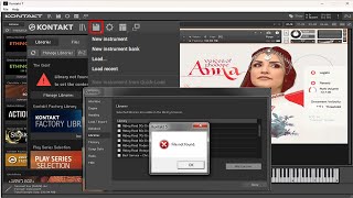 comment résoudre le problème de librairie dans KONTAKT FCHIER MANQUANT NICNT [upl. by Jilli239]
