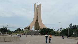 Walking in Algiers  Visiting the Martyrs Memorial Riadh El Feth Complex [upl. by Nnyltak144]