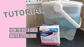 How to use cold water steriliser [upl. by Namurt]