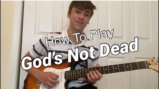 God’s Not Dead  Newsboys guitar tutorial [upl. by Malsi]