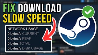 How To Fix Steam Games Slow Download Speed 2024 [upl. by Eilitan]