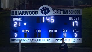 High school football highlights Briarwood vs John Carol [upl. by Kceb292]