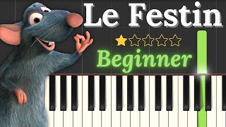 Le Festin  BEGINNER Piano Tutorial [upl. by Faden]