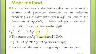 Argentometric titration MPTS [upl. by Questa]