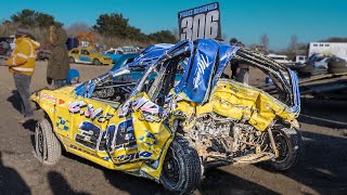 Angmering Raceway 1400cc Micro Bangers 27th February 2022 [upl. by Yslek165]