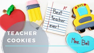 SATISFYING Teacher Appreciation Cookies School Cookies [upl. by Warrick]