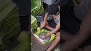 ⚡⚡ Leaf Plate Making Process⚡⚡ shorts telugufoodie esangathulu streetfood foodie omelette [upl. by Noiramed978]