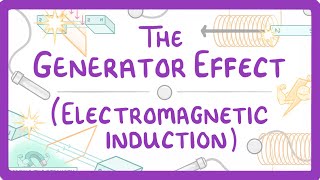 GCSE Physics  Generator Effect  Electromagnetic Induction 81 [upl. by Eslek]