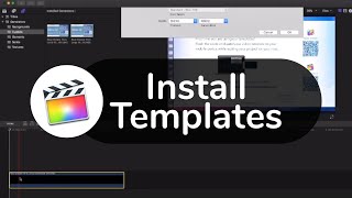 FCPX Tutorial Video Install Templates for Final Cut Pro X [upl. by Sadnalor289]