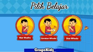 Belajar Niat Gerakan dan Doa WudhuAnak PintarEdukasi anakGrageKids [upl. by Nraa174]