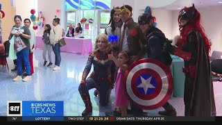 Childrens Health celebrates Cape Day with Superheroes visit [upl. by Deirdra634]