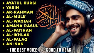 The heart touching voice of Ayat Kursi 7xSurah YasinAr RahmanWaqiahAl MulkKahfiIkhlasFalaq [upl. by Aivlys]