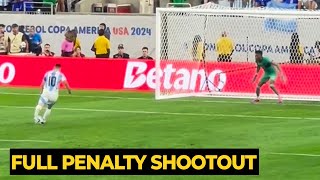 MESSI MISS PENALTY but Argentina win against Ecuador in PENALTY SHOOTOUT and REACTION [upl. by Sacrod]