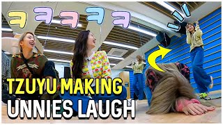 Twice Tzuyu Making Her Unnies Laugh [upl. by Einniw]