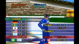 Nagano Winter Olympics 98 N64 Ski Jumping 90 Individual [upl. by Mansfield]