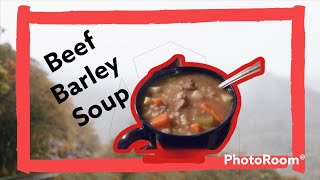 Vegetable Beef Barley Soup  comfort food for cool weather [upl. by Amat]