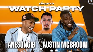 ANESON GIB vs AUSTIN MCBROOM with Yung Filly amp Harry Pinero  Kingpyn Watch Party [upl. by Nillad]