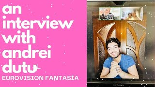 Andrei Dutu Interview Selectia Nationala 2023 Romania🇷🇴 Eurovision Fantasia [upl. by Chee]