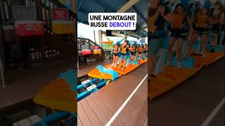 Une Montagne Russe DEBOUT 😱🏄‍♂️ coasters [upl. by Ellerehs]