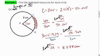 114 2 of 3 Circumference and Arc Length Examplesmp4 [upl. by Arreyt374]