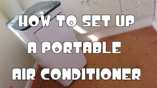 How To Set up a Portable Air Conditioner and Easy Installation [upl. by Luht963]