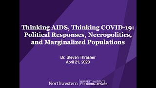 Thinking AIDS Thinking COVID 19 Political Responses Necropolitics and Marginalized Populations [upl. by Gabbi]