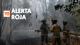 Alerta roja por incendios en sectores de Viña del Mar Concón Quilpué y Villa Alemana [upl. by Anha]