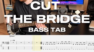 Linkin Park  Cut The Bridge  Bass Cover  Play Along Tabs and Notation [upl. by Hong141]