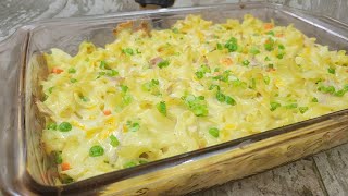 Super Simple Chicken Noodle Casserole [upl. by Enelloc117]