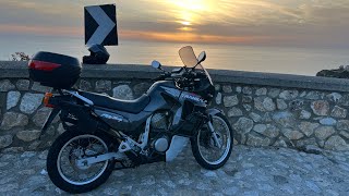 Honda Transalp 600 sunday cittadelladelcapo [upl. by Adnowal]