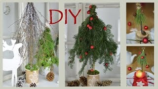 DIY  Weihnachtsdeko selber machen  Bäume aus Zweigen und Ästen I Winterdeko I Tischdeko I How to [upl. by Oliy]