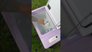 Unboxing the BougeRV CR Colorful Edition Portable Fridge 🌸💜🌿 shorts camping rvlife offroad [upl. by Ednutey464]