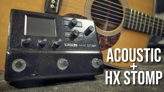 Line 6 HX Stomp  Dialing in a Great Acoustic Sound Is it the Perfect quotAll in Onequot Acoustic Rig [upl. by Iot767]