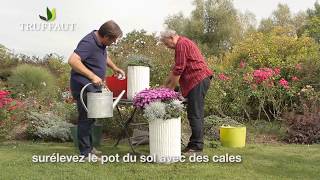 Fleurir et aménager devant sa maison faire une potée fleurie  Truffaut [upl. by Narruc801]