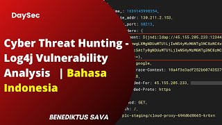 Cyber Threat Hunting  Log4j Vulnerability Analysis using Wireshark  indonesia threathunting eth [upl. by Ayekel]