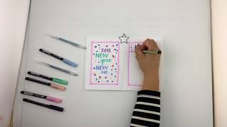 Easy Bullet Journal Calendar SetUp  Plan Your Year [upl. by Mansur]