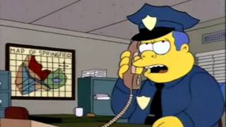 Chief Wiggum  Yeah right an elephant ran through your front your front yard [upl. by Marcille636]