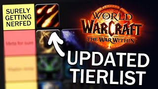 Updated TWW M Tier list for Most Specs HUGE Warlock Buffs [upl. by Irtak]