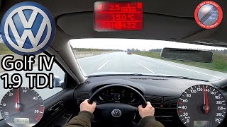 Volkswagen Golf 4 19 TDI 2002 TipTronic  POV Drive  TOP SPEED  GERMAN AUTOBAHN [upl. by Benis]