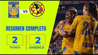 FINALISTAS OTRA VEZ  TIGRES DESPACHA A AMERICA FEMENIL EN SEMIS Y AVANZA A LA FINAL recreacion🎮 [upl. by Hannavahs]