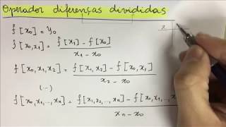 CNUM016 Método de Newton Interpolação Polinomial [upl. by Linad]