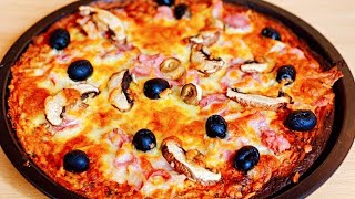 PIZZA SIN GLUTEN CON HARINA DE GARBANZOS  UnaChefenlaCocina [upl. by Aniar]