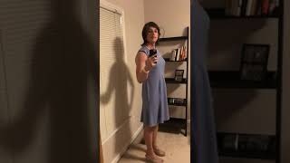 Transgender Early Transition CK dress Male to female tg hrt MtF crossdresser crossdressing [upl. by Kale28]