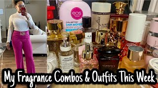 Layering Combos  Perfume Layering Combos I Wore This Week  Perfume Collection [upl. by Ymmak]