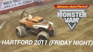 Monster Jam Hartford 2011 Friday Night Show 1 Full Freestyle 21211 monsterjam [upl. by Paynter266]